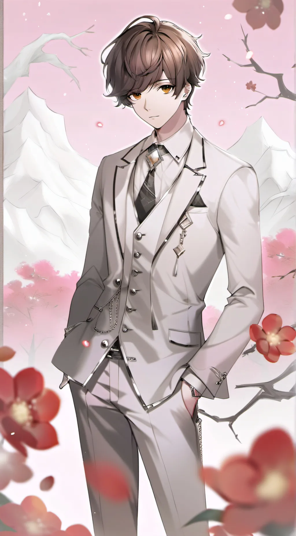 ai character: Justin  background