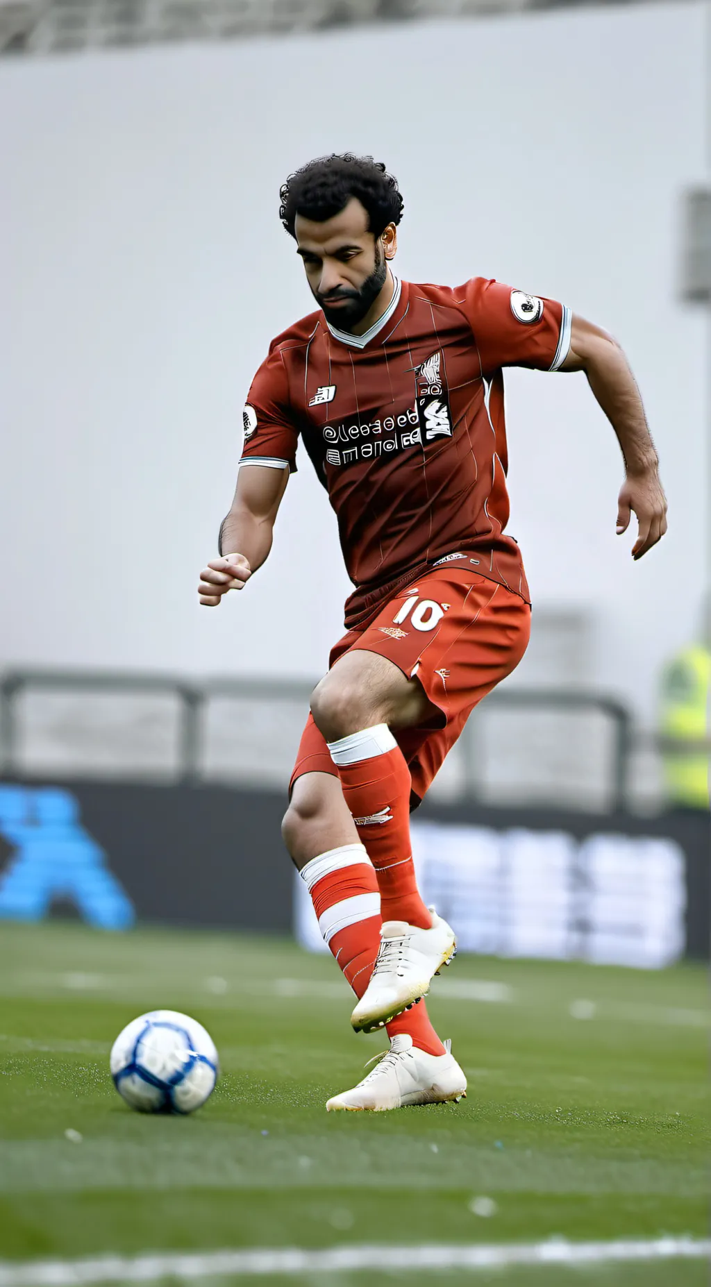 ai character: Mohamed Salah background
