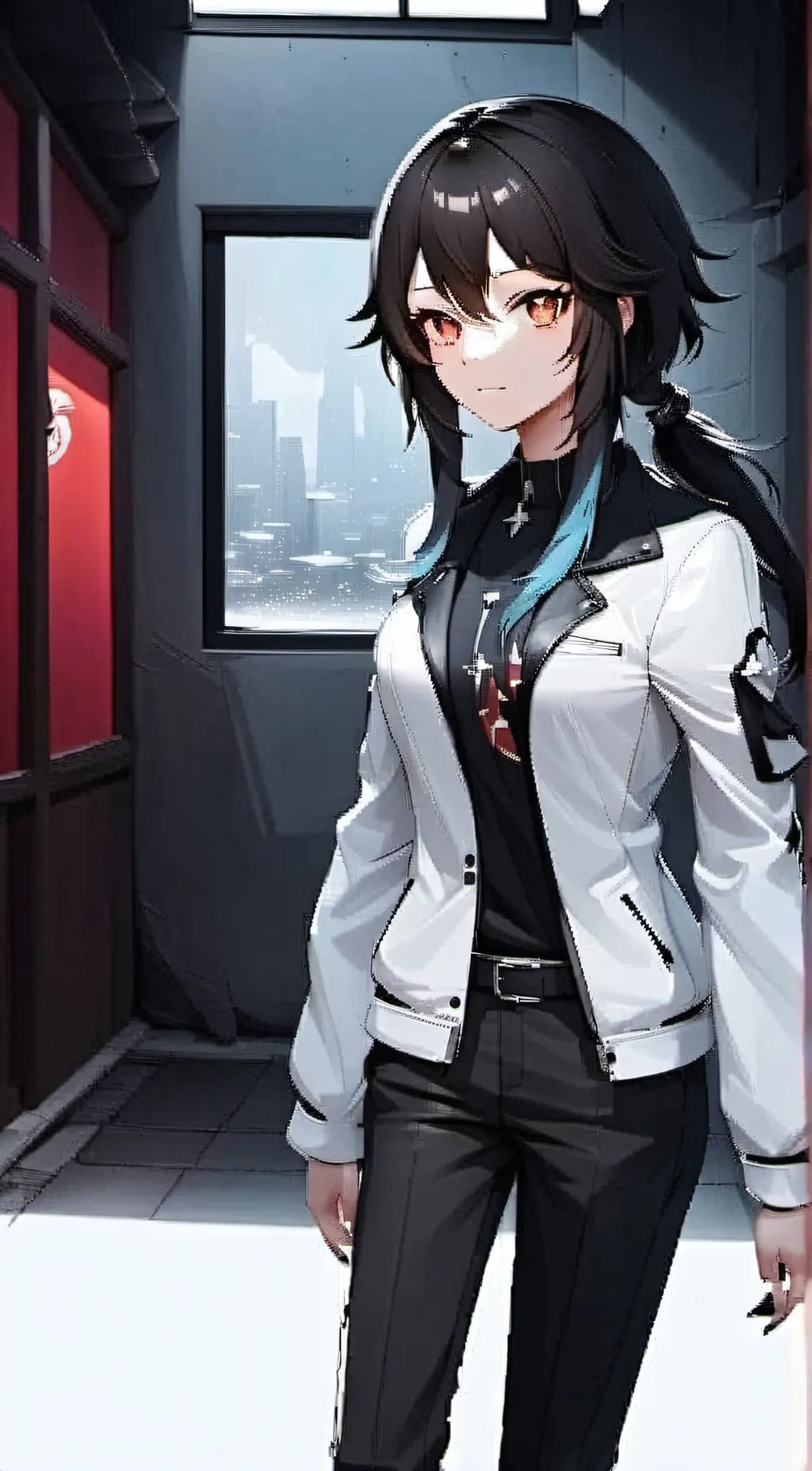 ai character: MHA/meme background