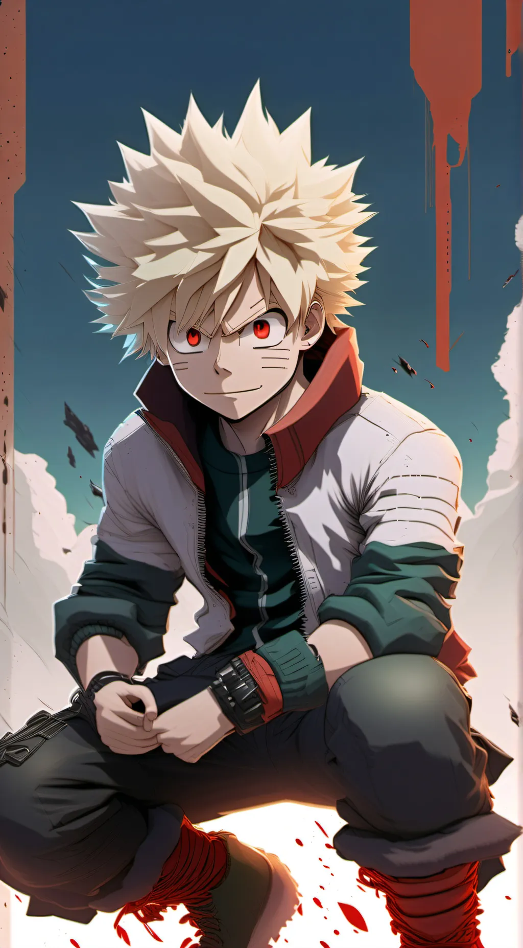 ai character: bakugou  background
