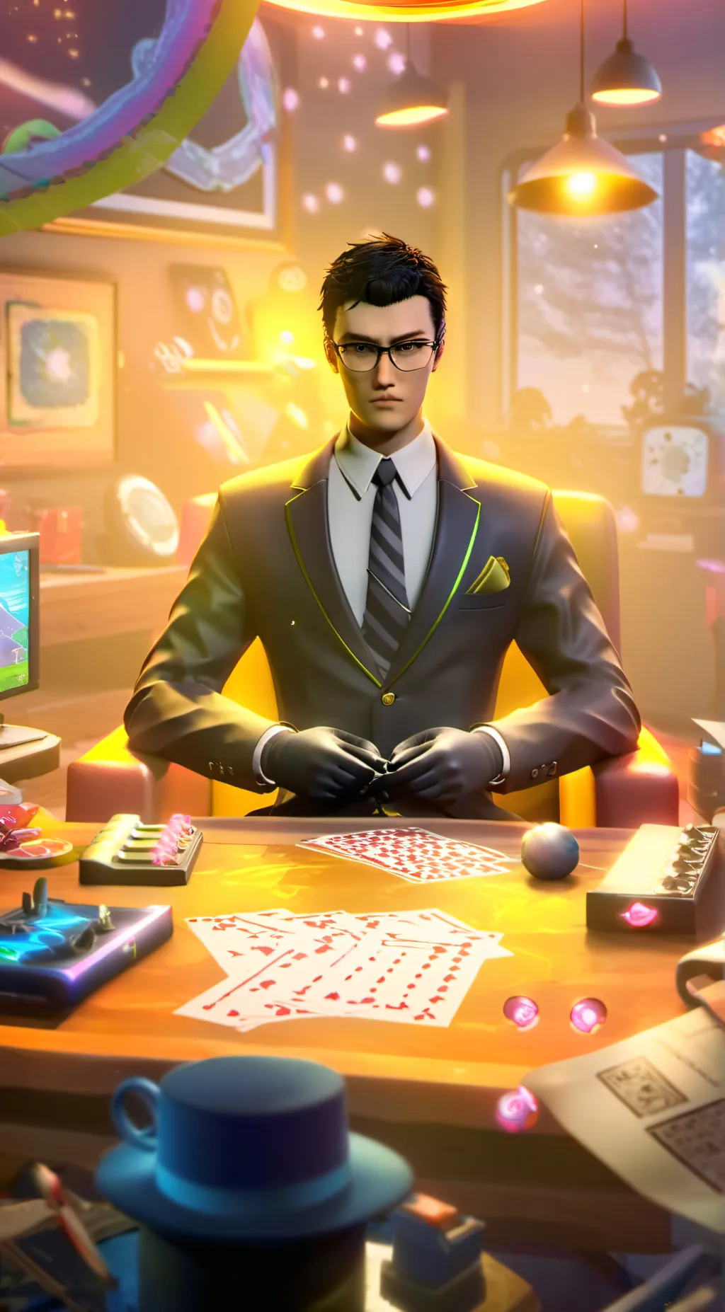 ai character: secret Agent  background