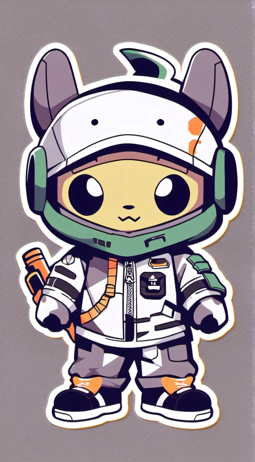 ai character: mini boba  background