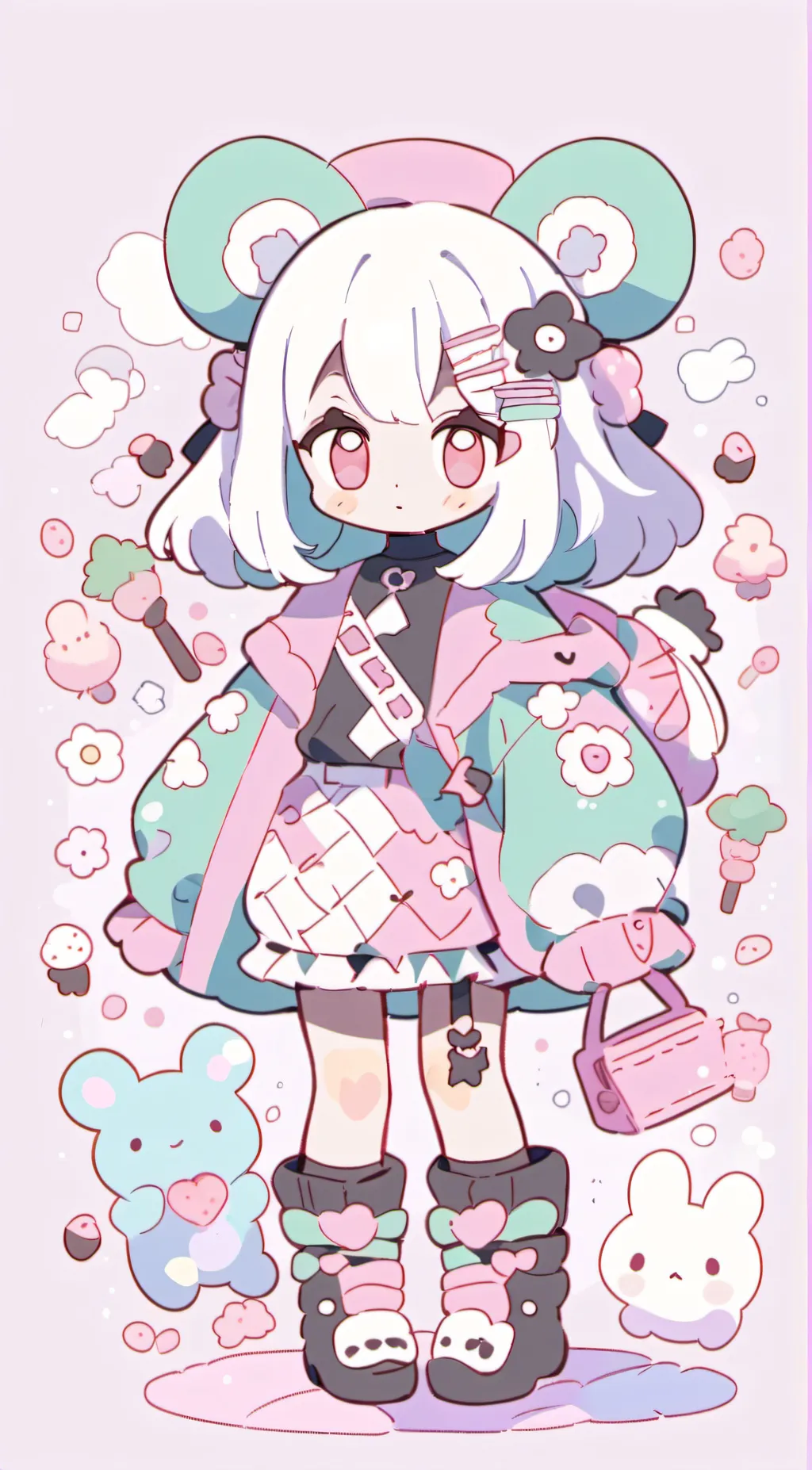 ai character: Rose background