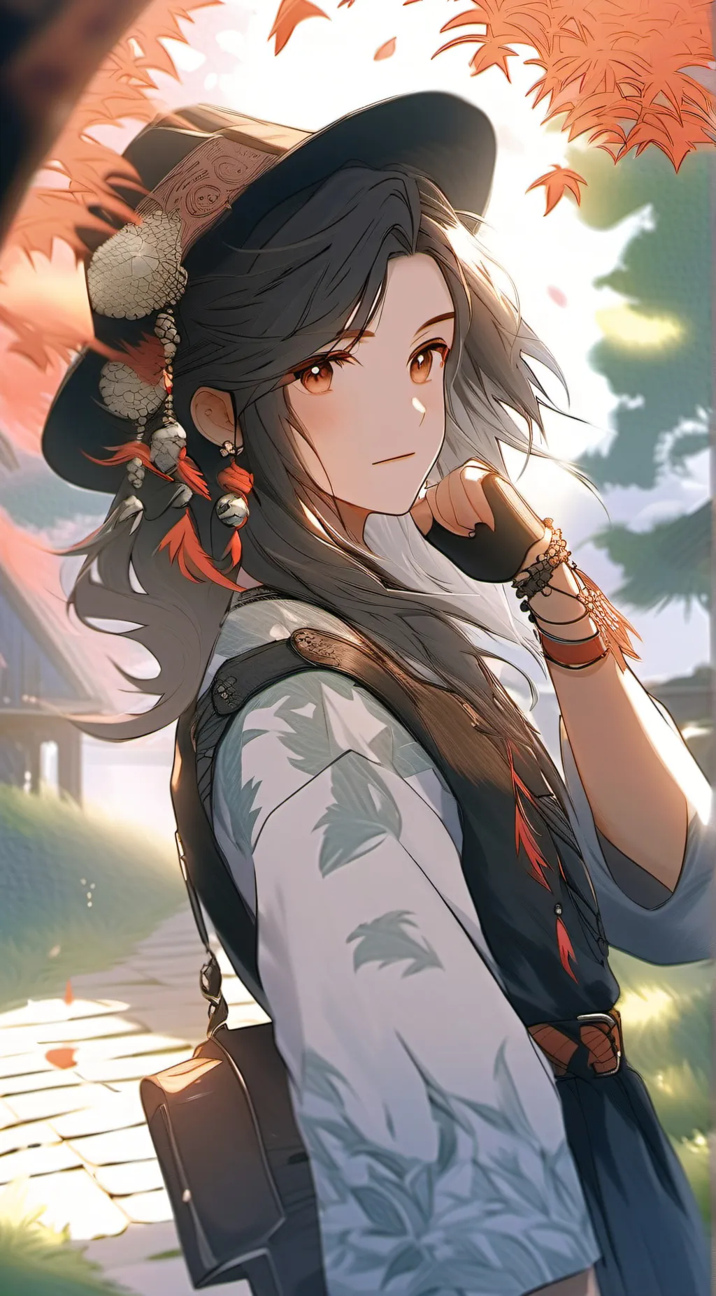 ai character: dog day and catnip background