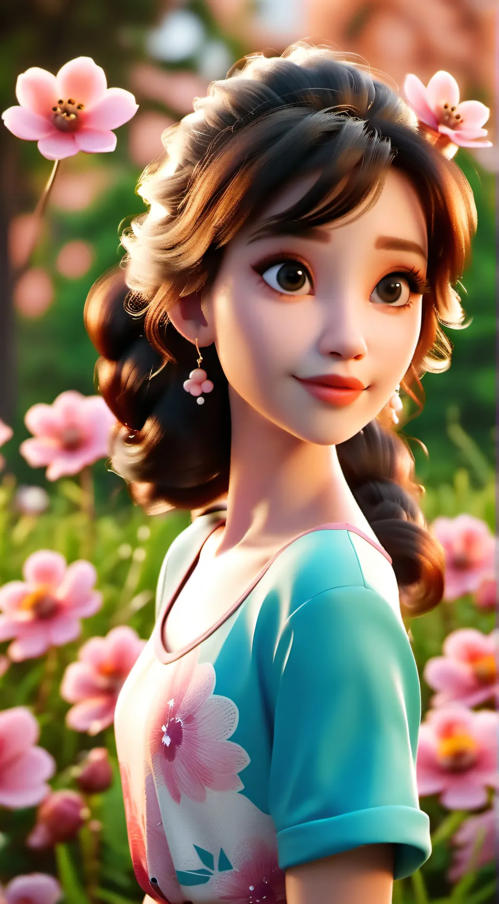 ai character: Lily. background