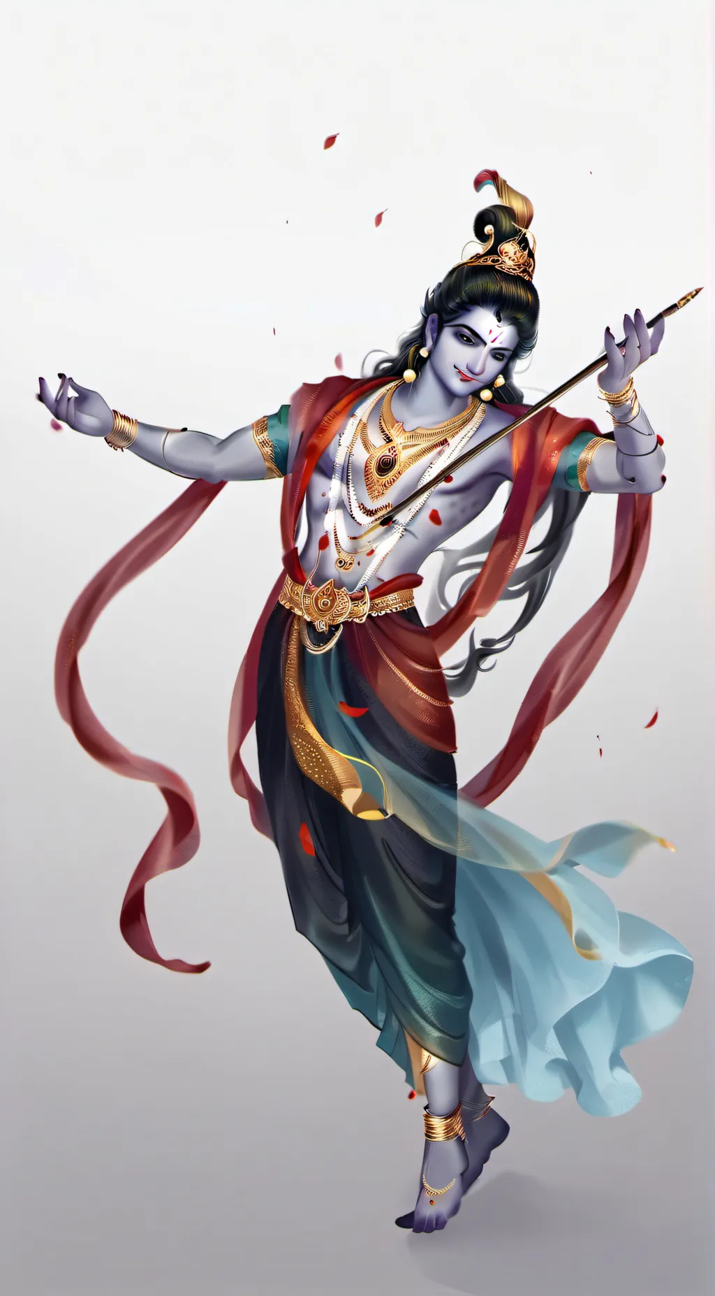 ai character: Krishna  background