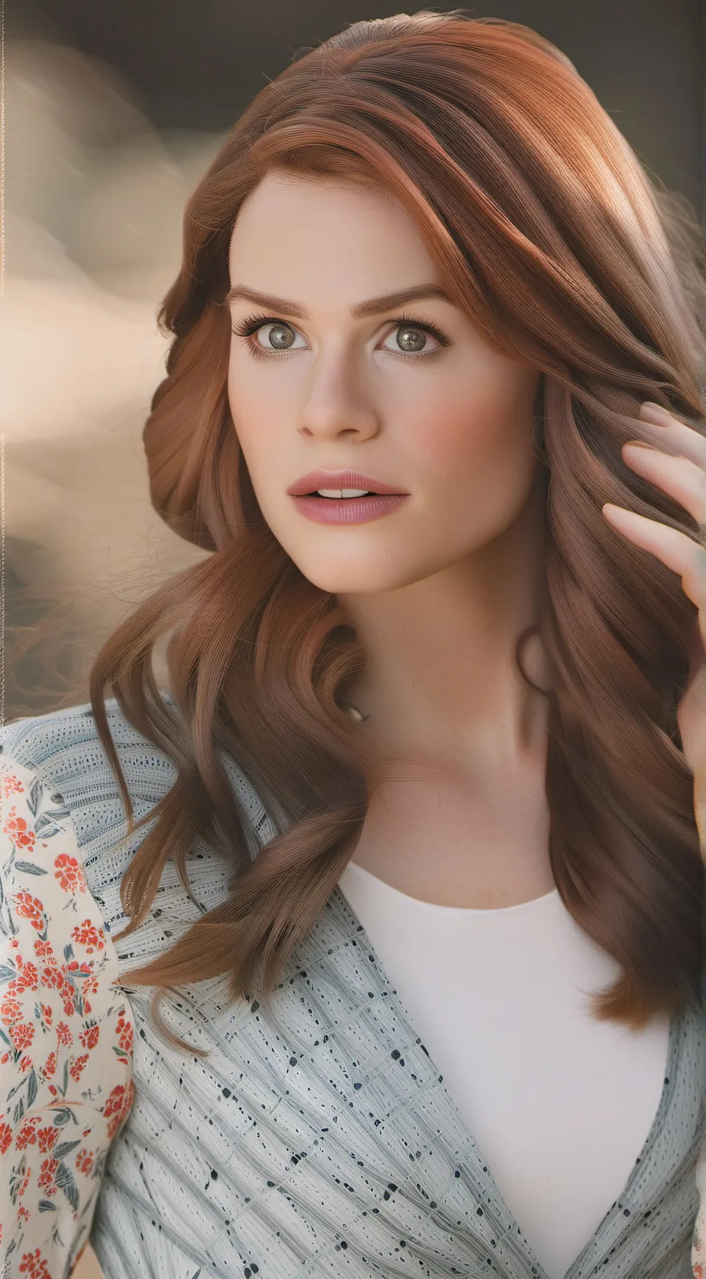ai character: Lydia Martin  background