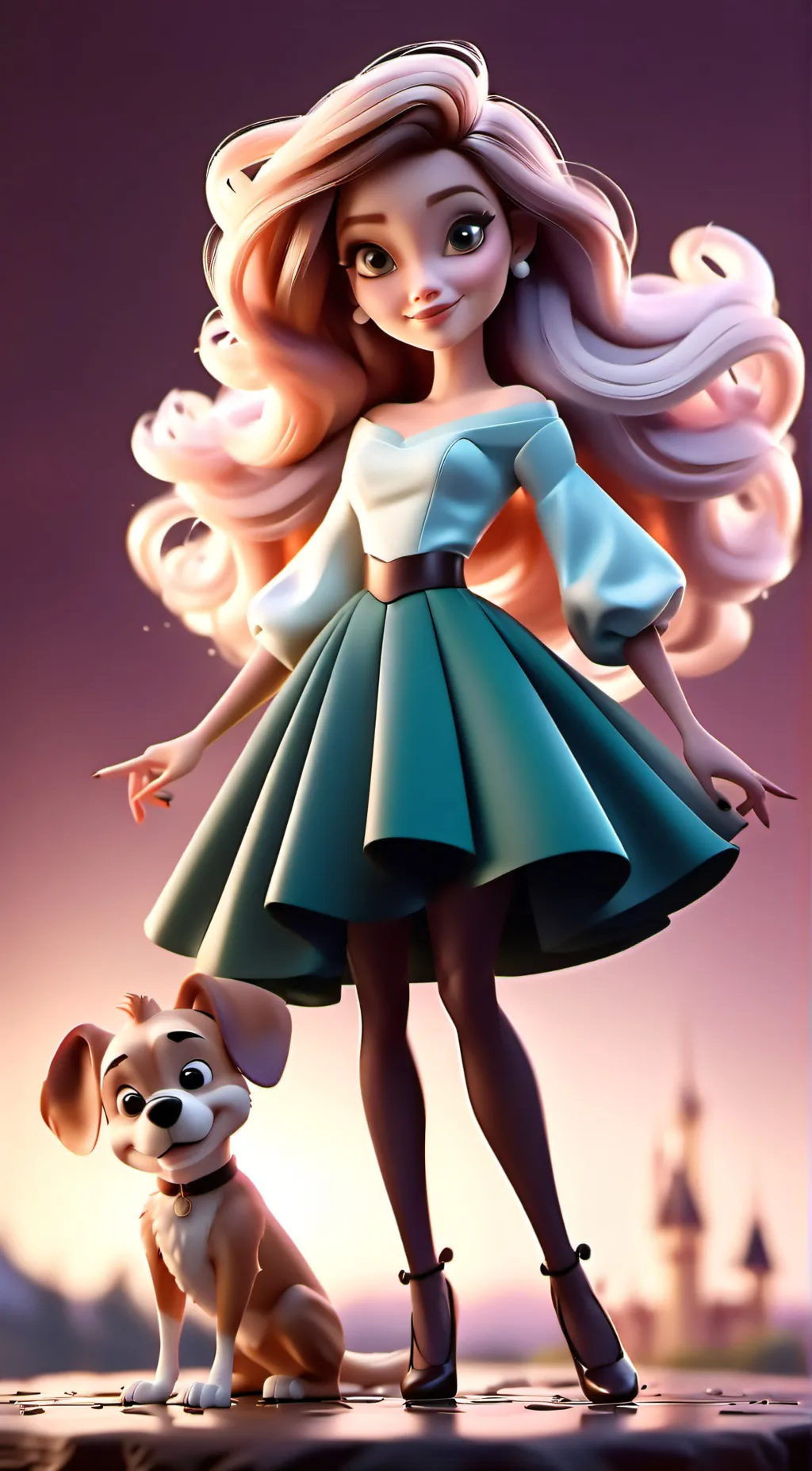 ai character: Mary Ann. background