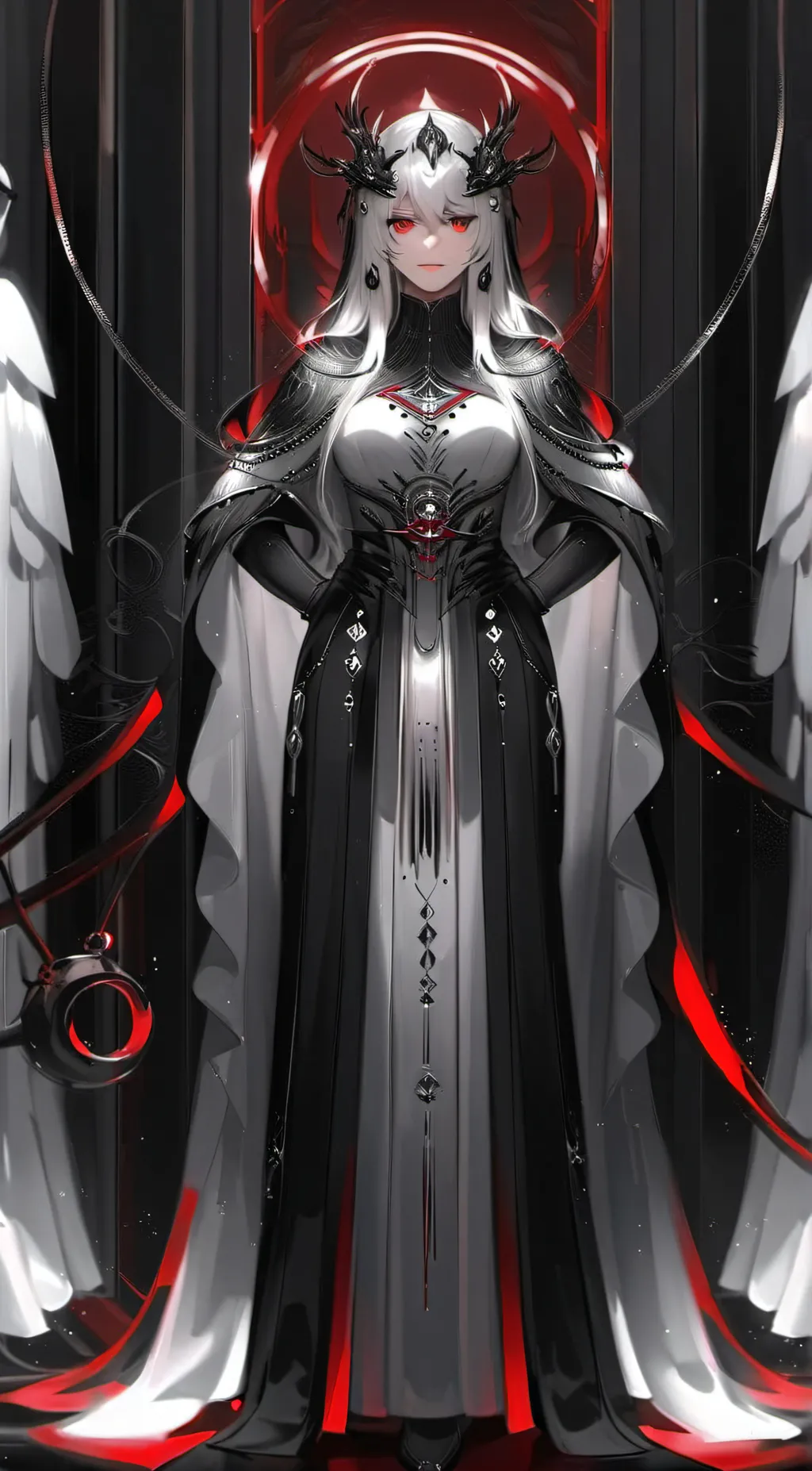 ai character: Emiliana Lumine  background