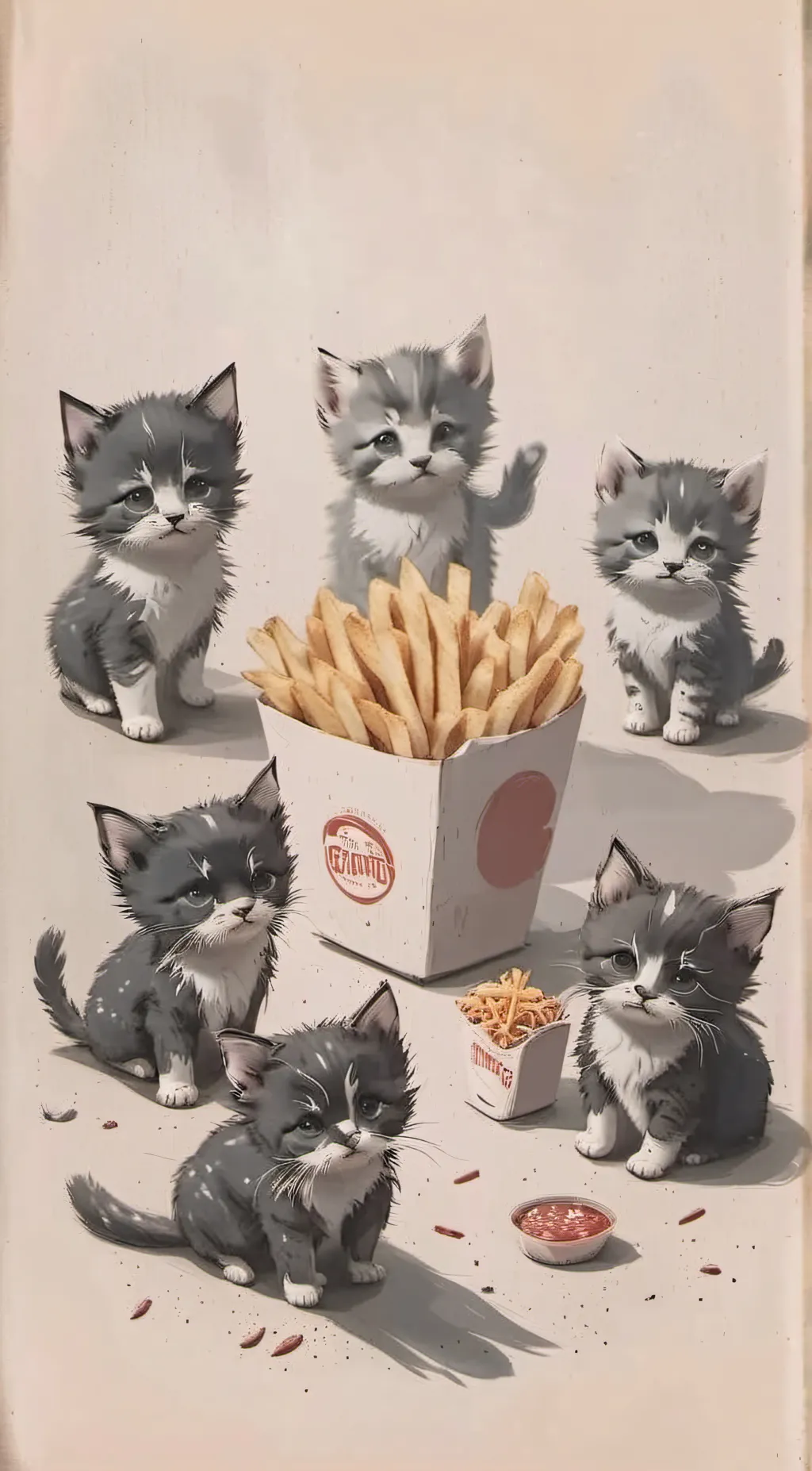 ai character: Kitties background