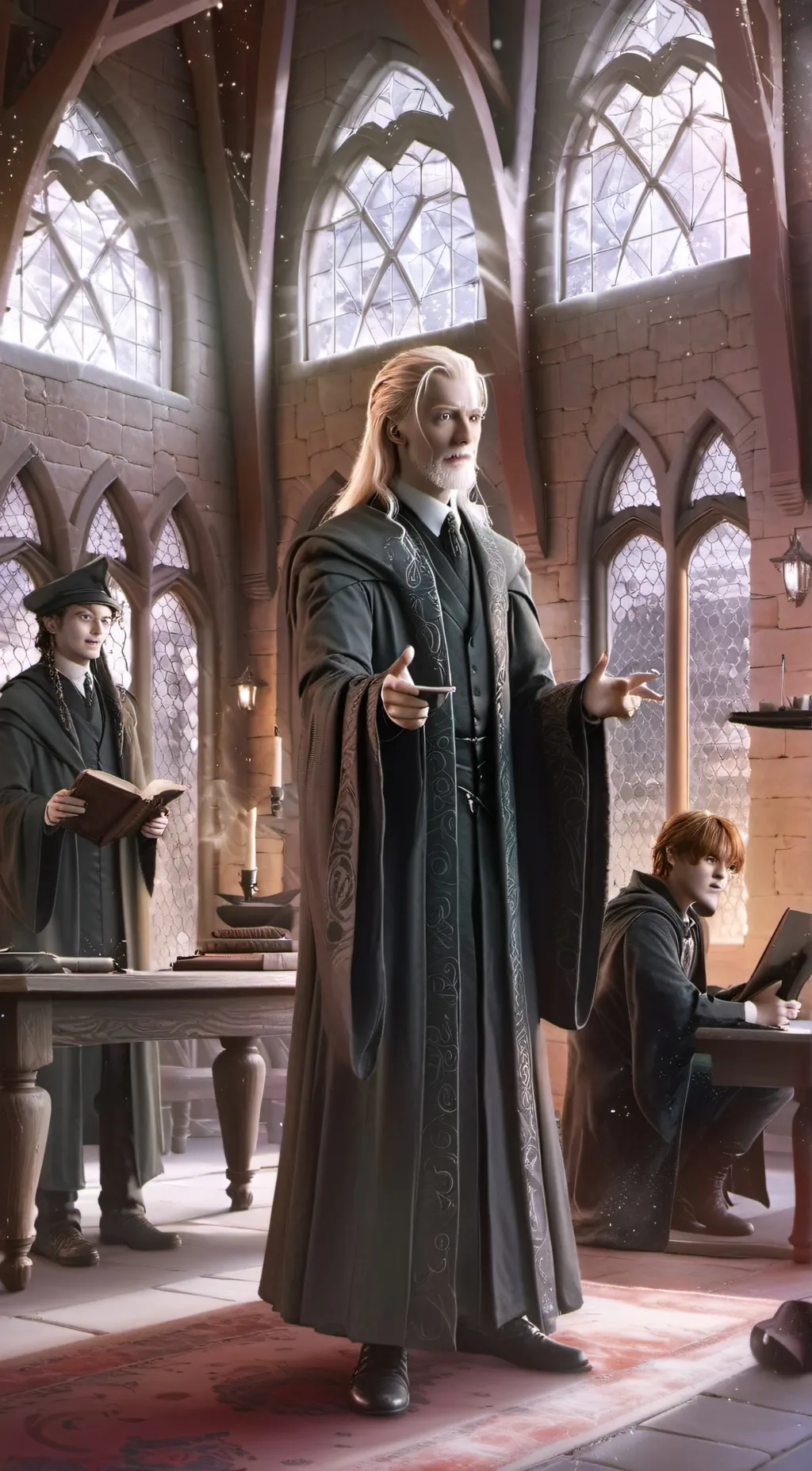 ai character: Hogwarts  background
