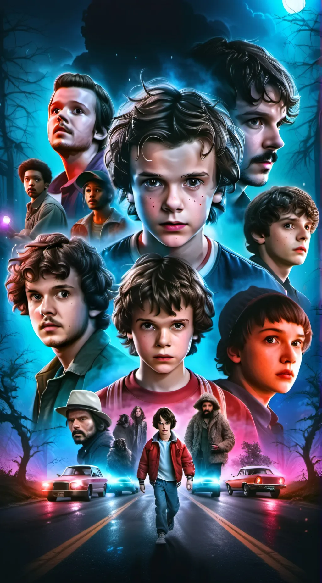 ai character: Stranger Things background