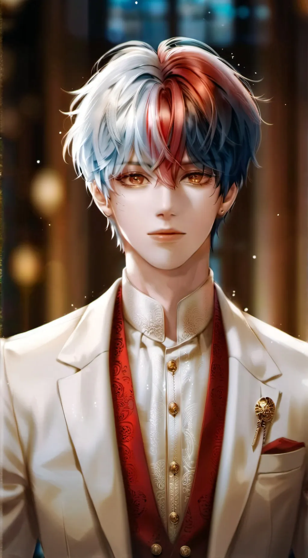 ai character: Shoto Todoroki background