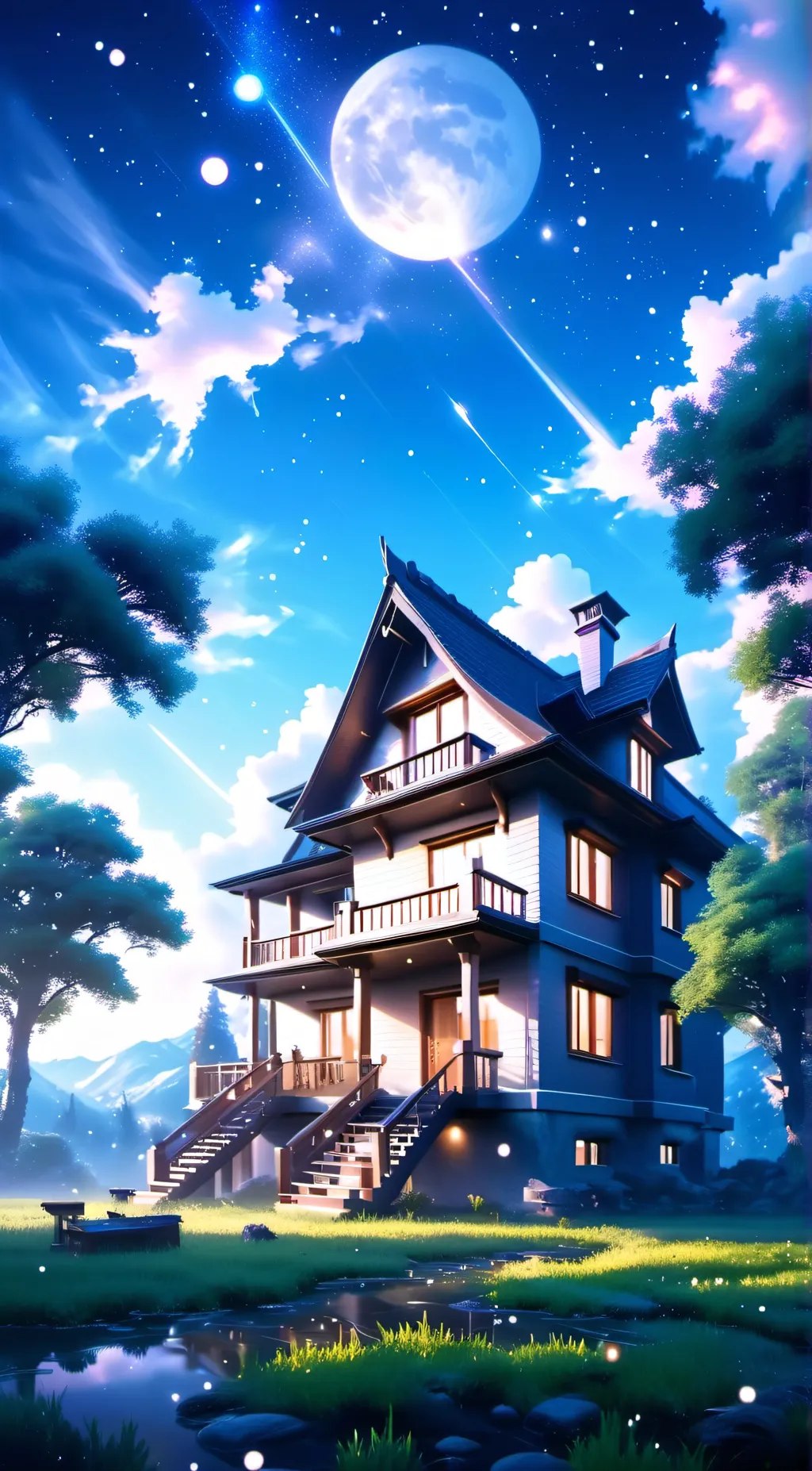 ai character: mha house dorm background