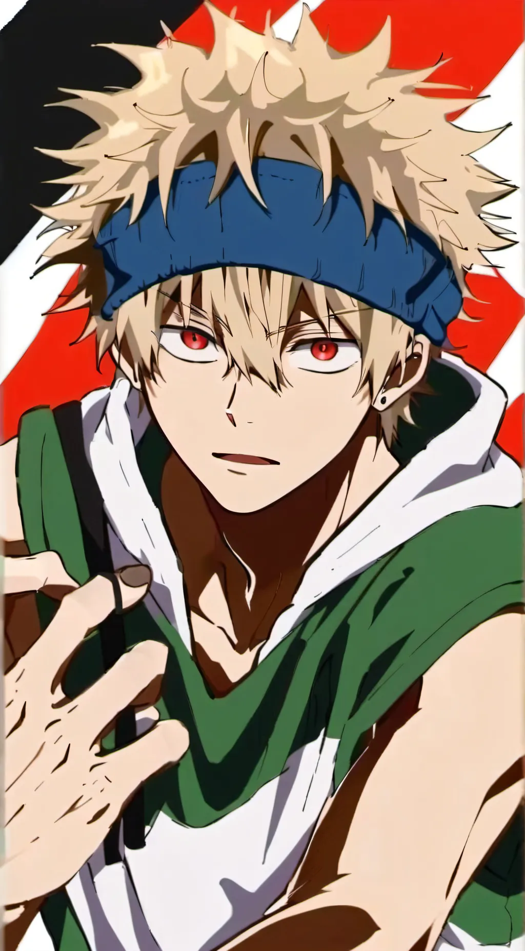 ai character: Bakugo Katsuki background