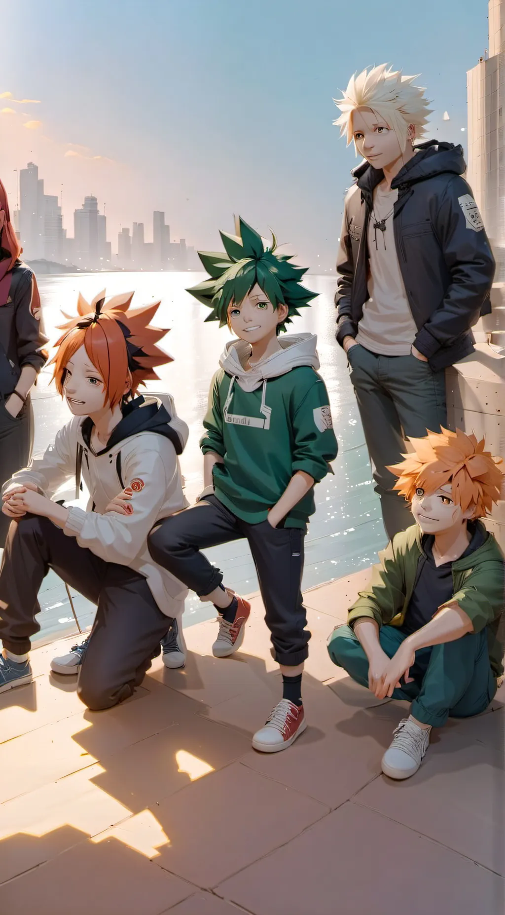 ai character: deku, blackwhip background