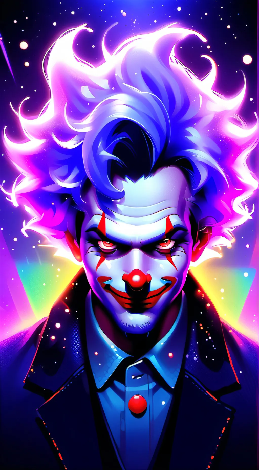 ai character: Clown pangent  background