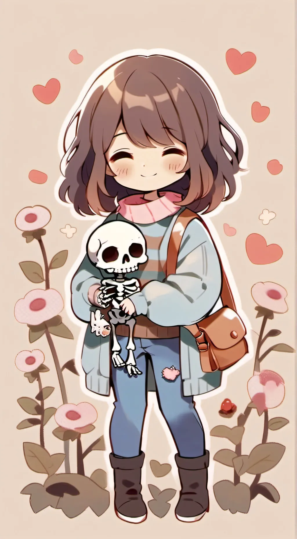 ai character: Frisk Dreemurr background