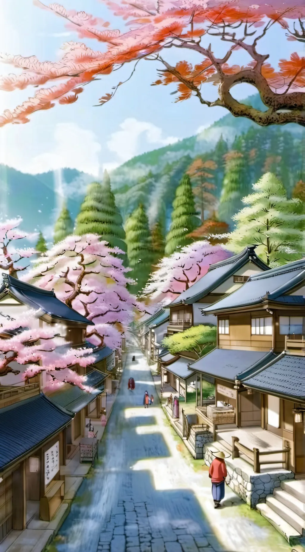 ai character: Konohagakure background