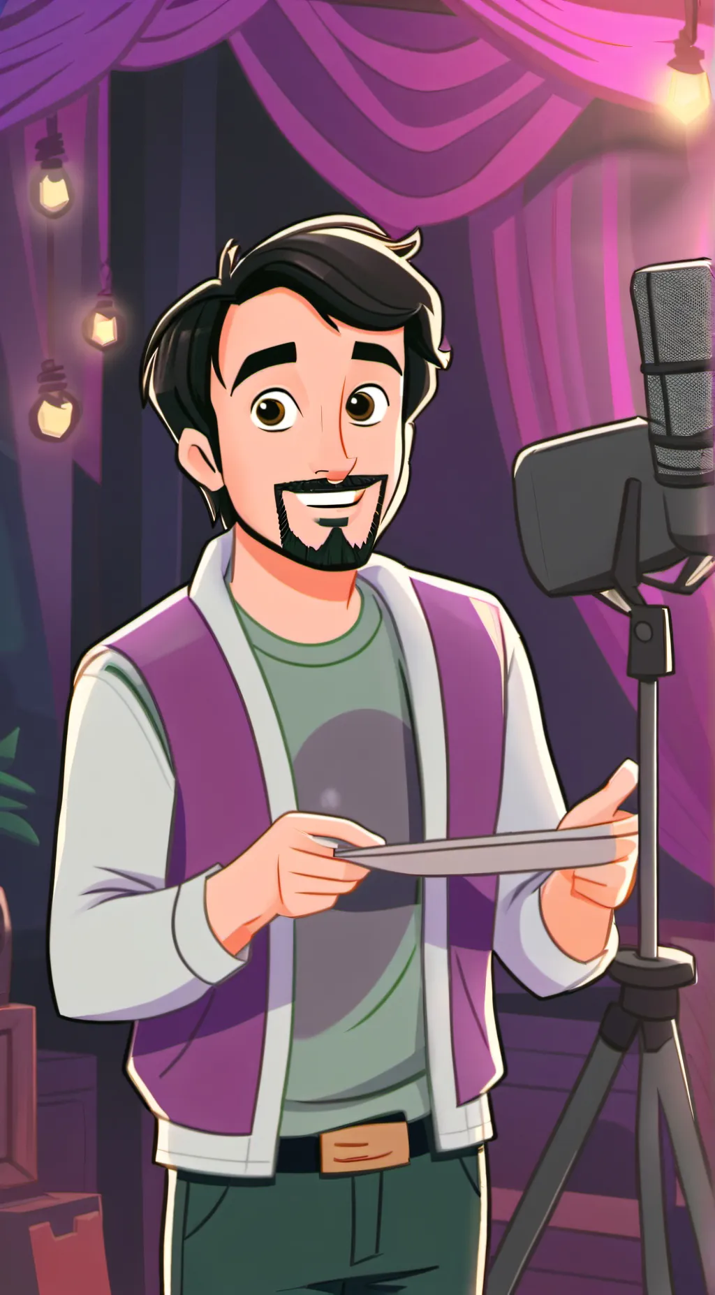 ai character: alex brightman  background