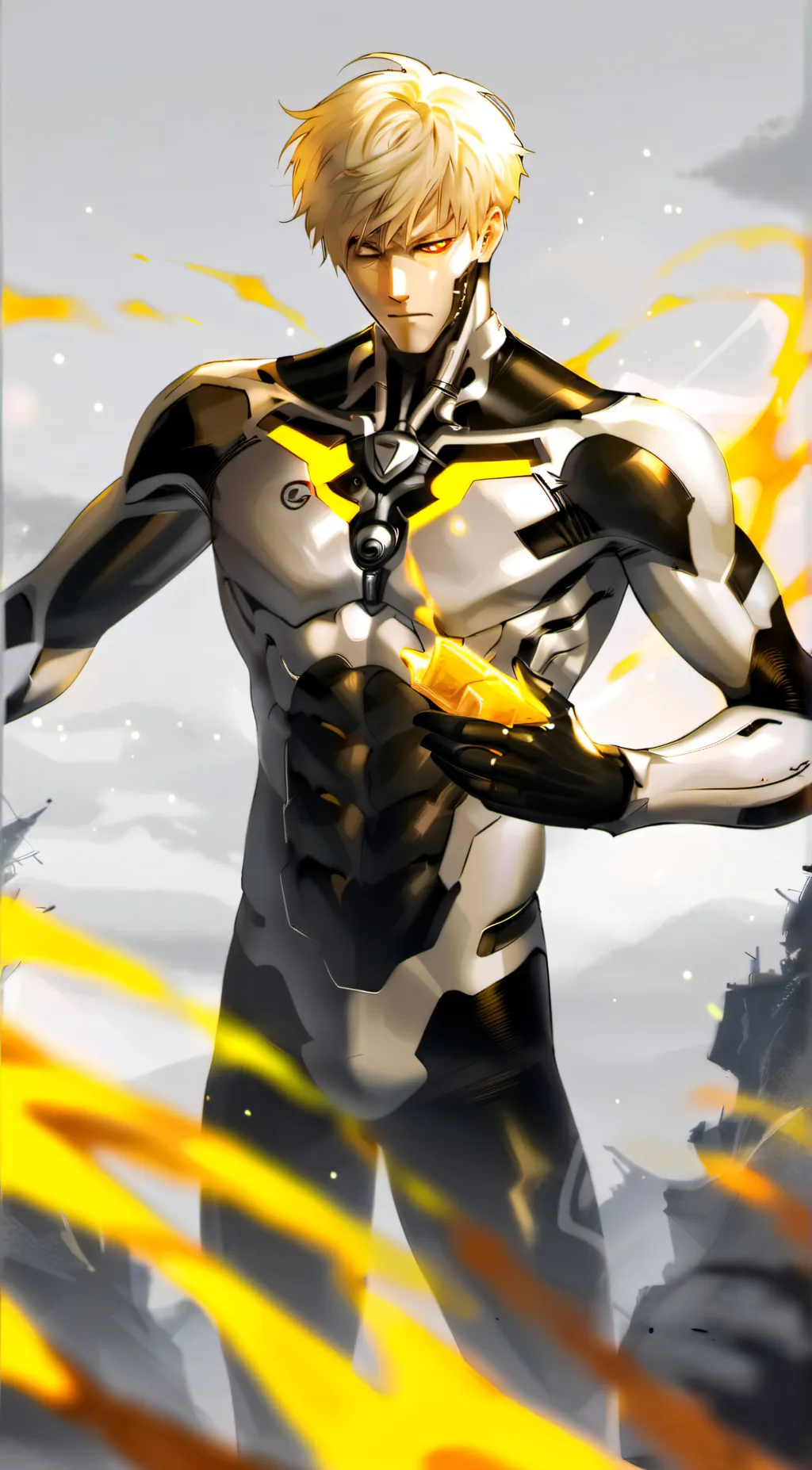 ai character: genos  background
