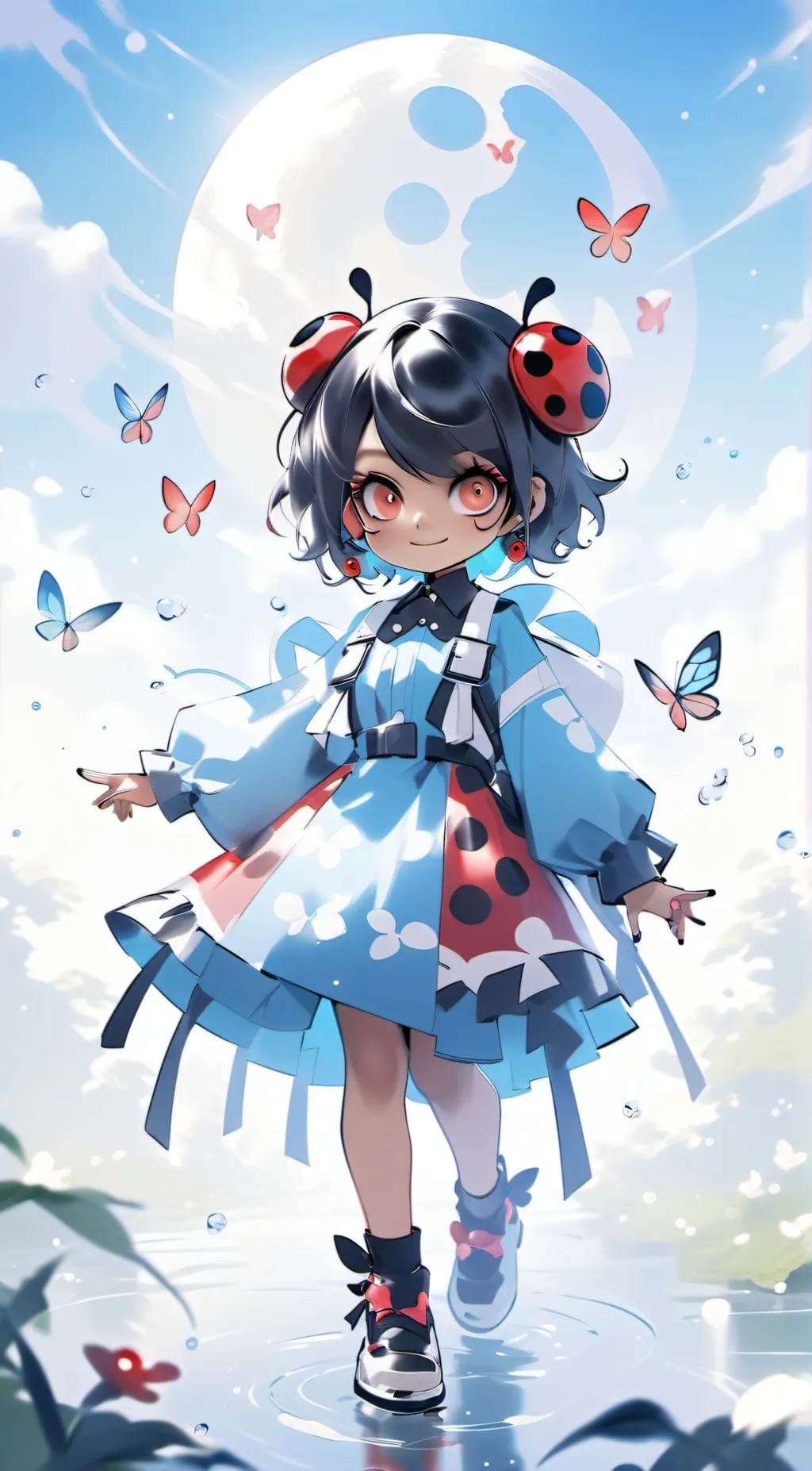 ai character: miraclous ladybug background