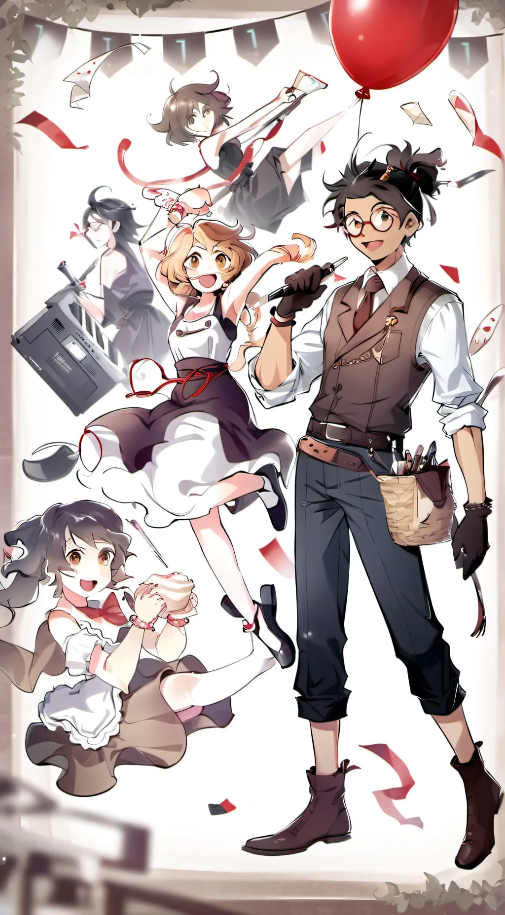 ai character: Ramshackle background