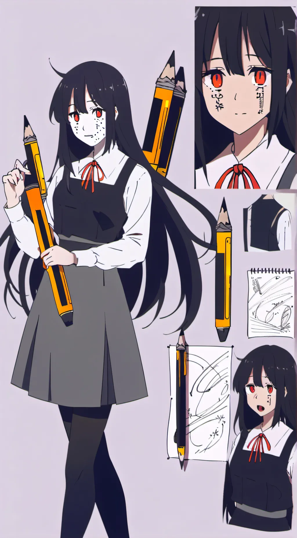 ai character: Miss circle  background