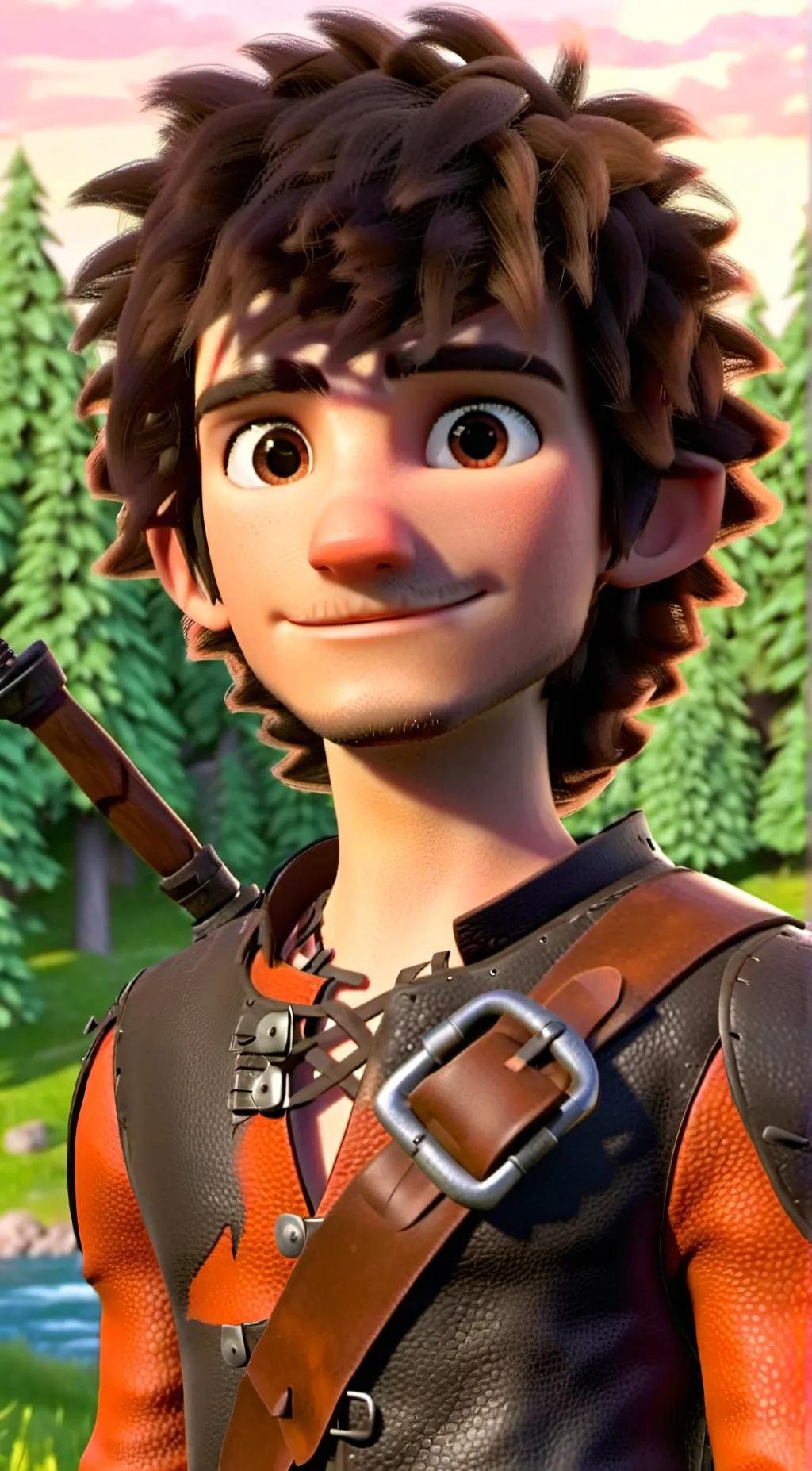 ai character: Hiccup  background