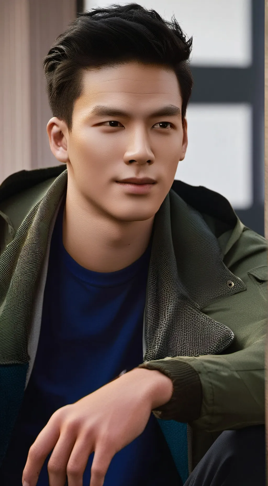 ai character: Lucas  background