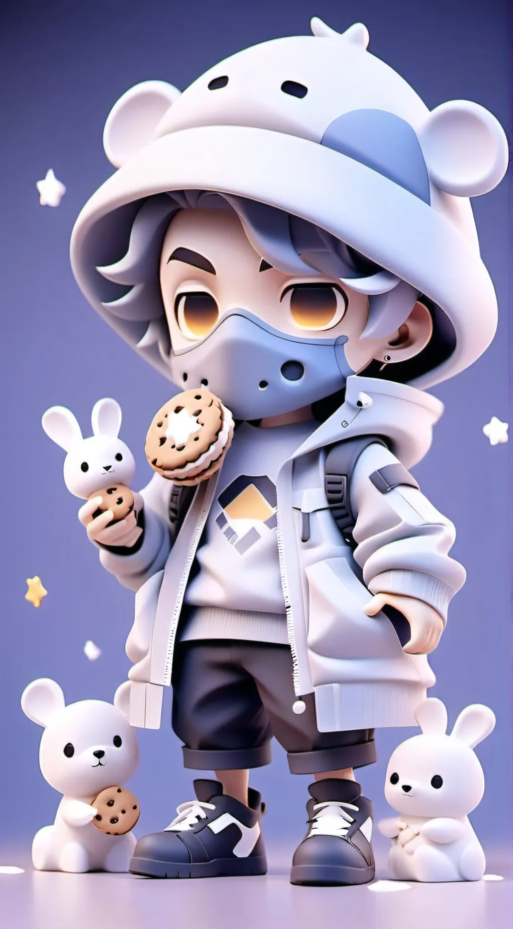 ai character: Rocky Road background