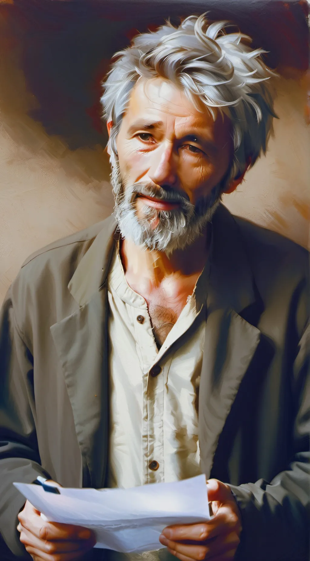 ai character: Homeless Man background