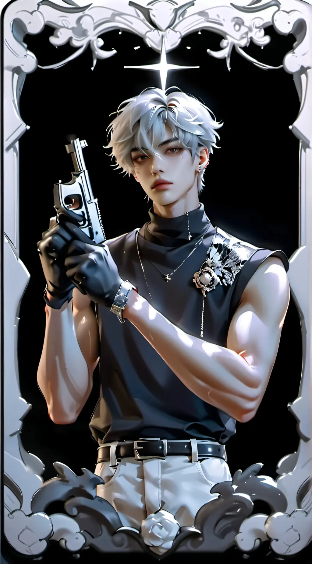 ai character: Azrael background