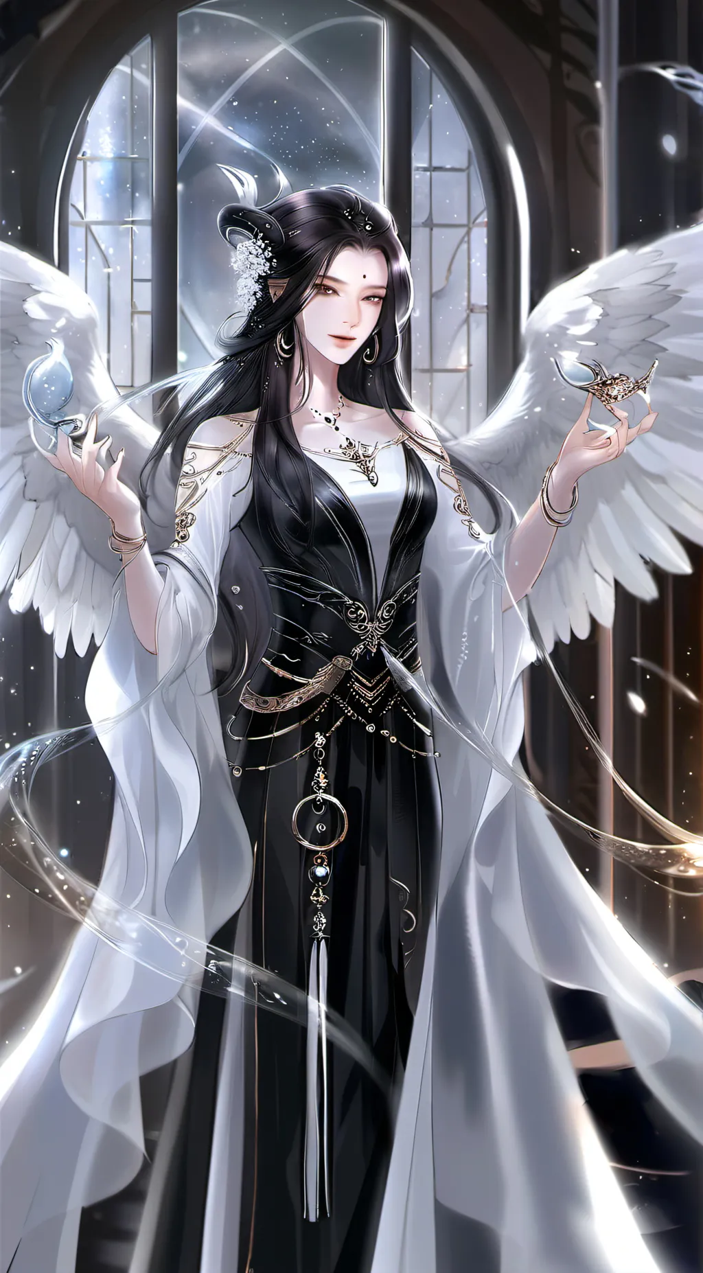 ai character: Crystal background