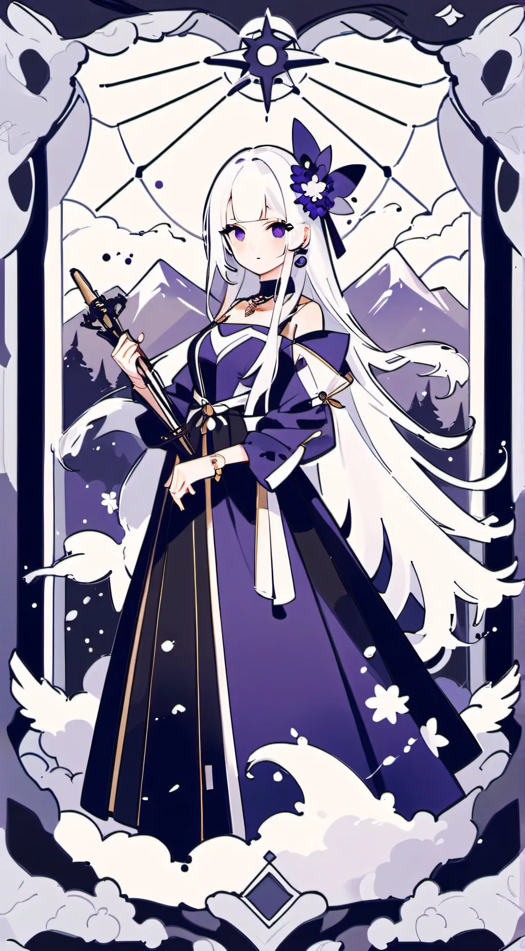 ai character: Clover background