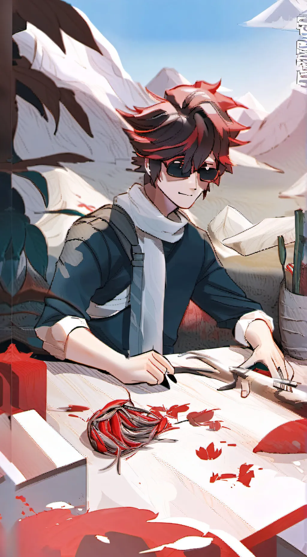 ai character: Daniel  background