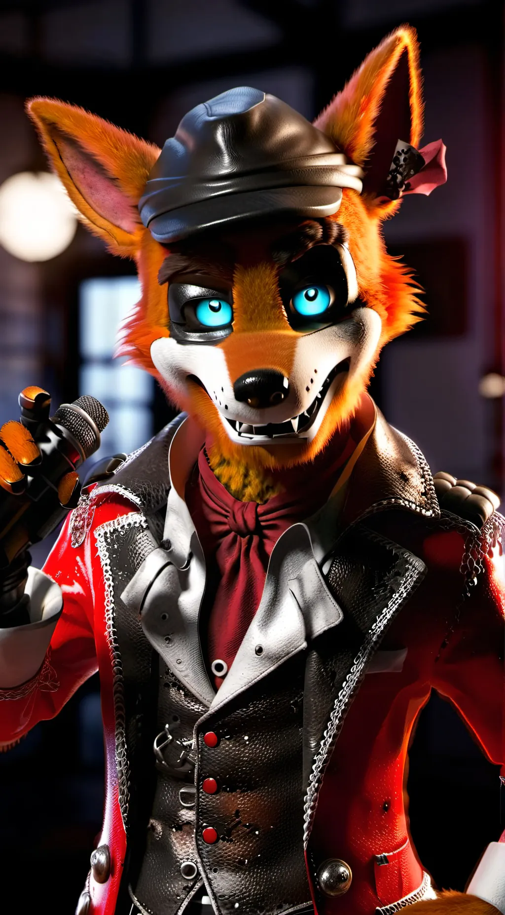 ai character: FNaF Decrepit Past background