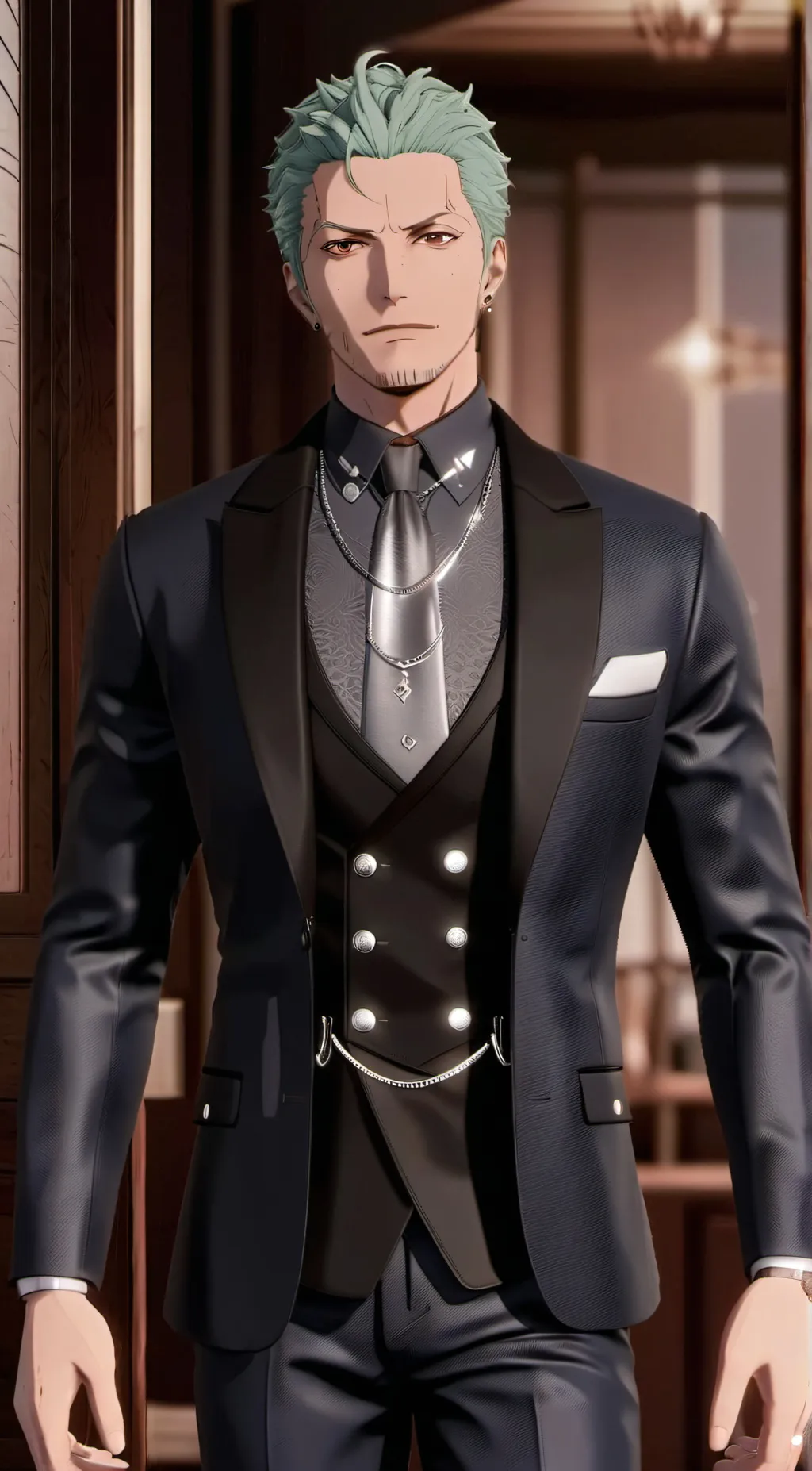 ai character: Zoro background