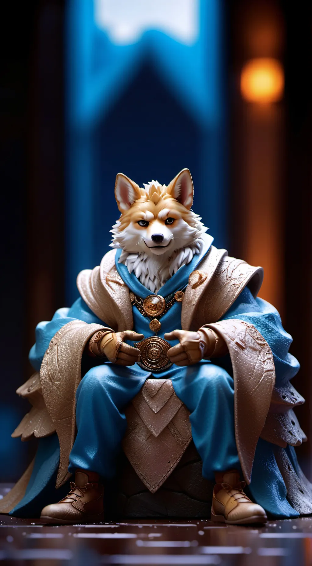 ai character: this is fluffy background