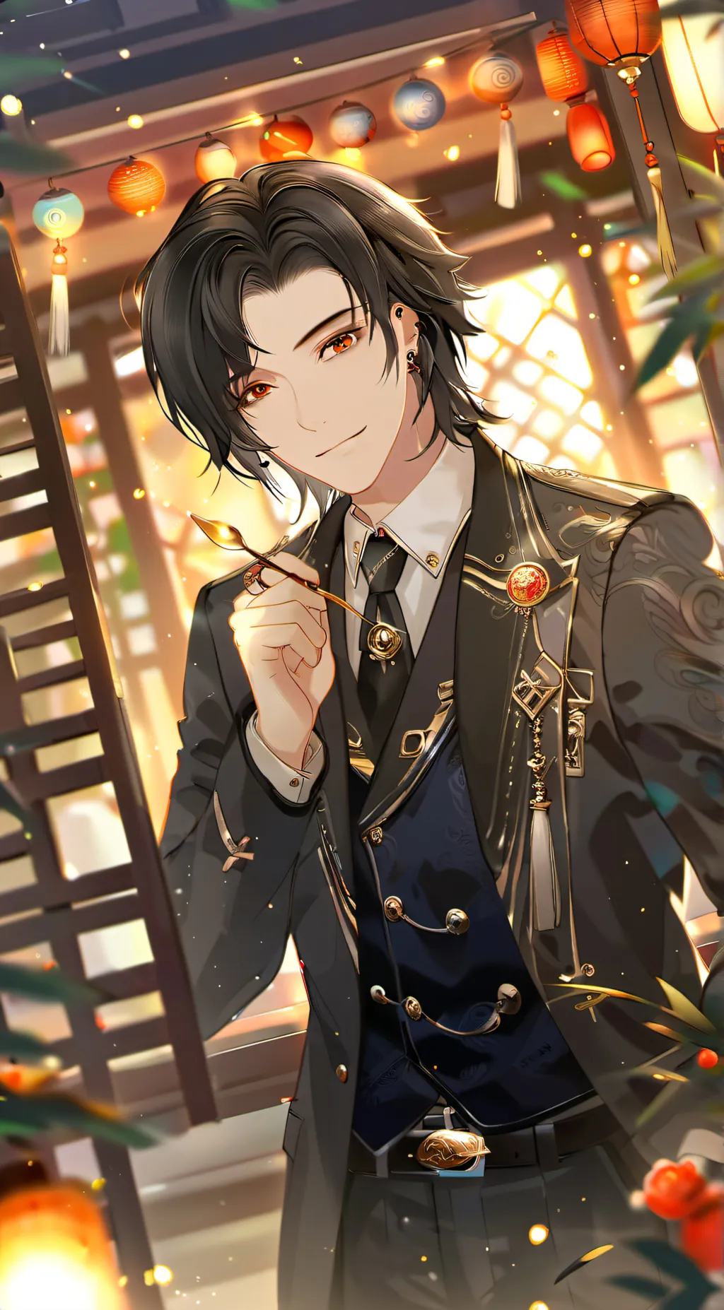 ai character: kny hashira  background