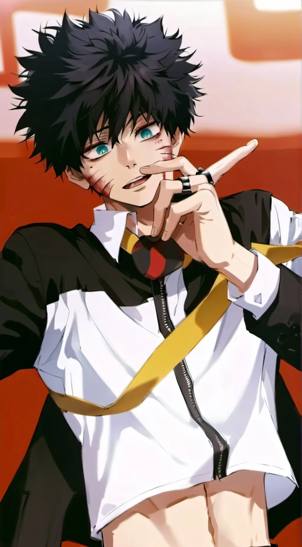ai character: Dabi  background