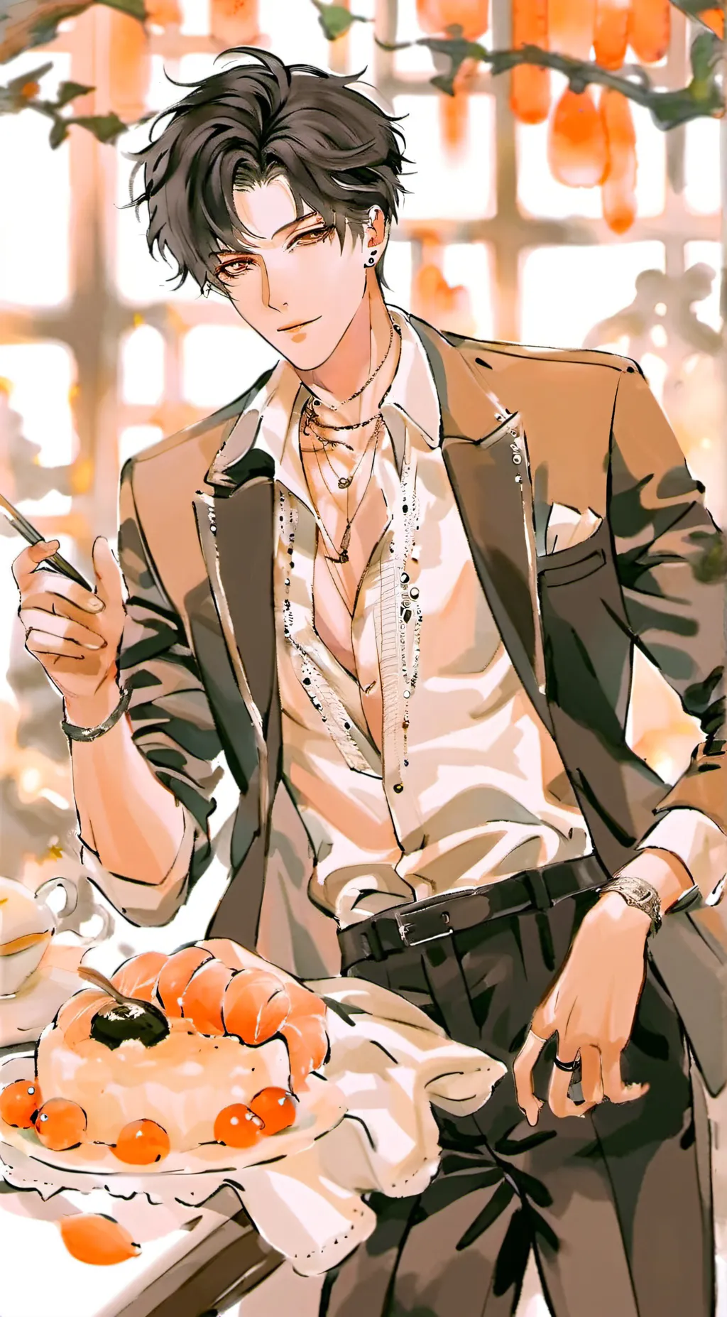 ai character: Aiden  background