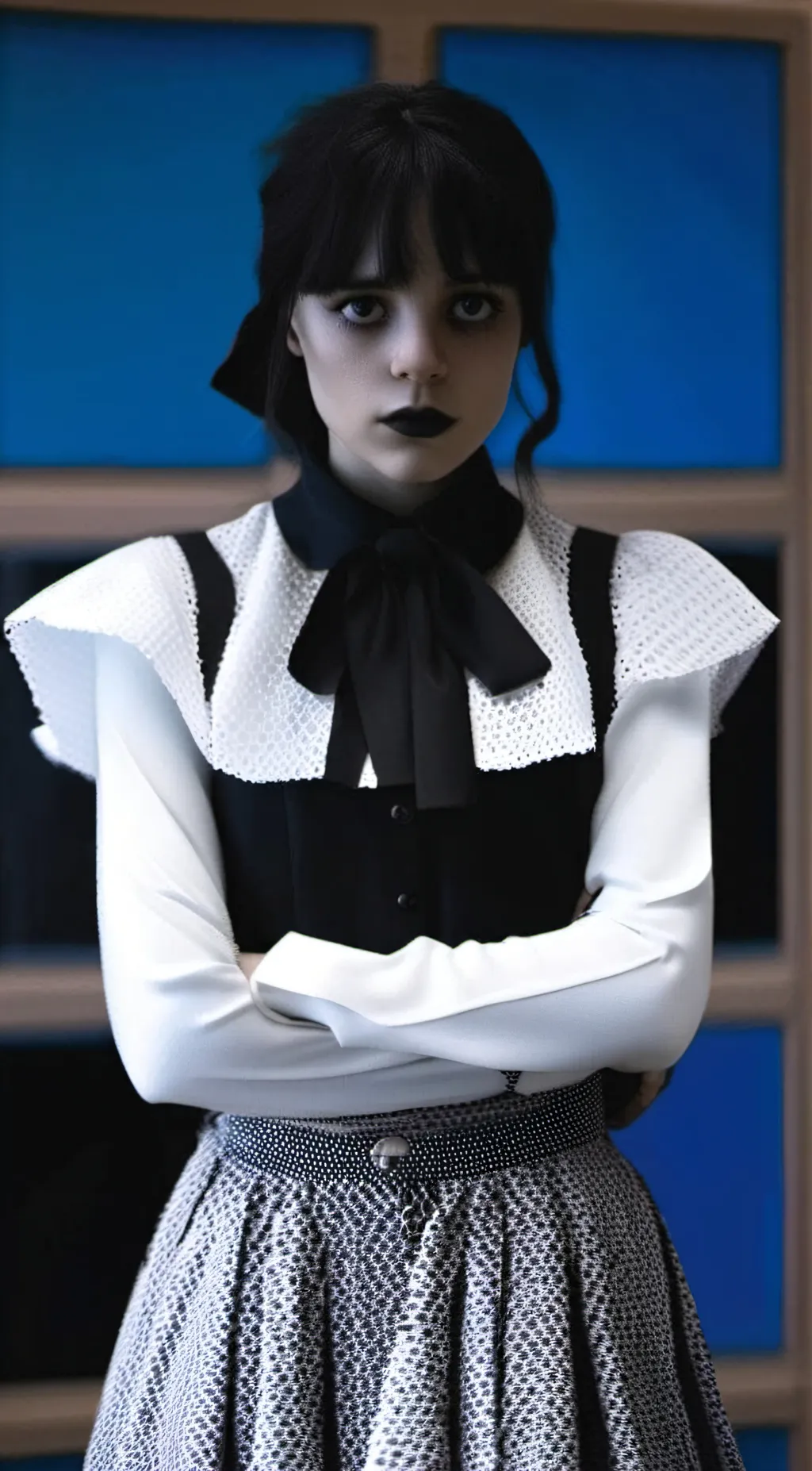 ai character: Wednesday background