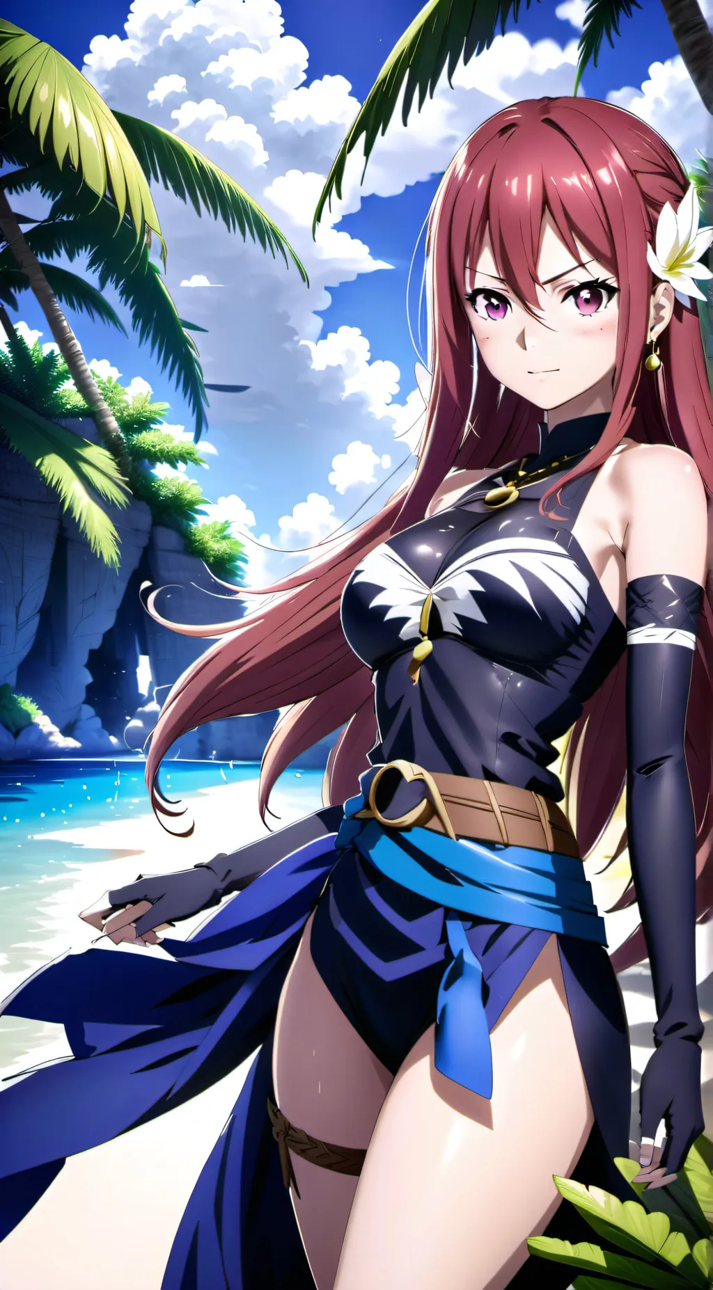 ai character: Erza Scarlet background