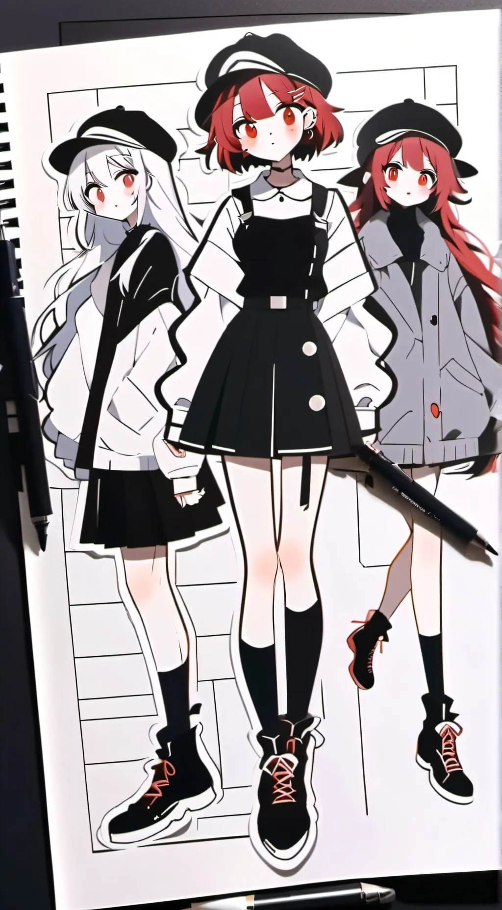 ai character: The Nut sisters 💖 background
