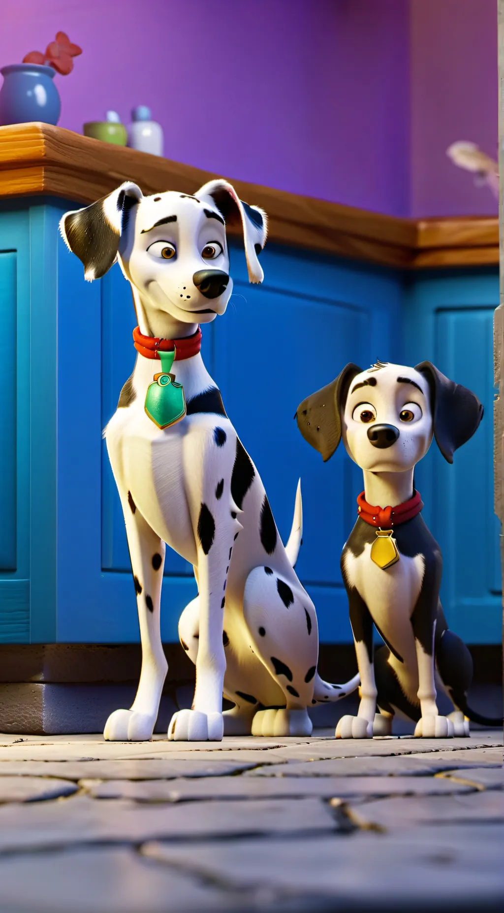 ai character: 101 Dalmatian Stre background