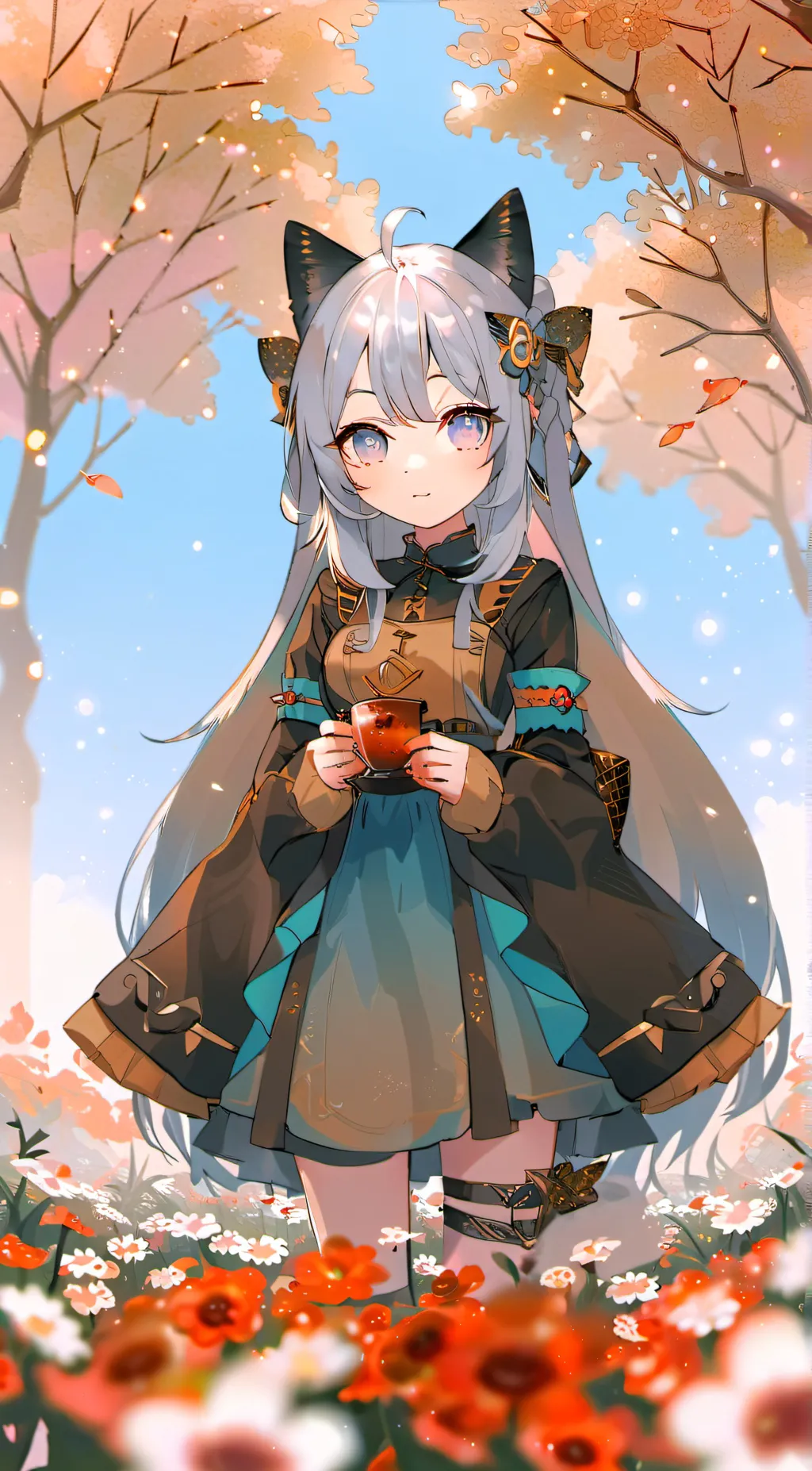 ai character: kitty  background
