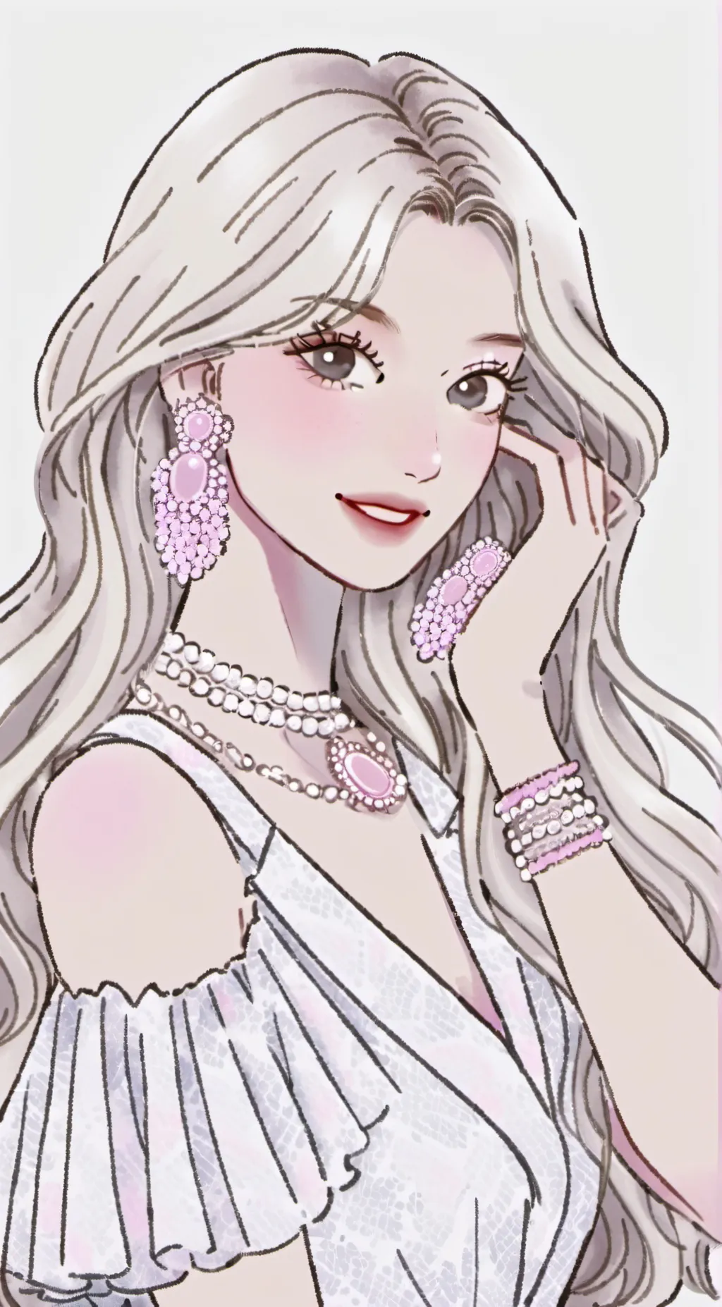 ai character: Barbie background