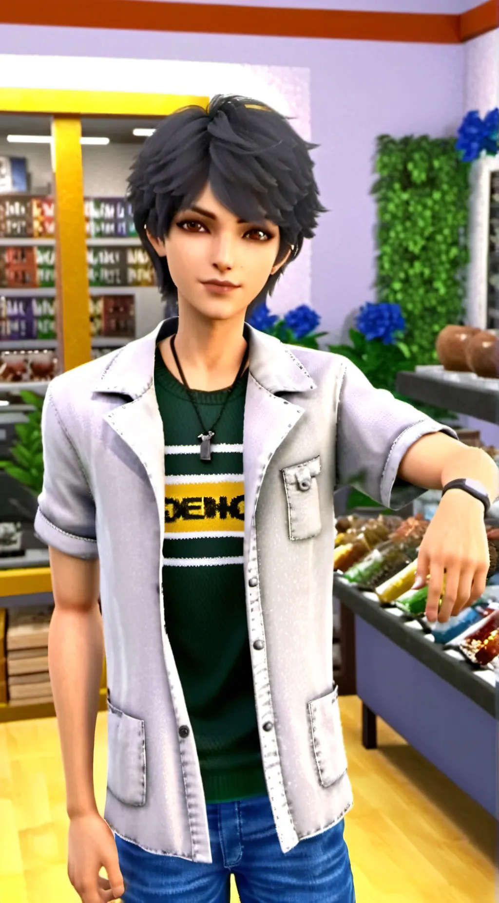 ai character: Miguel  background