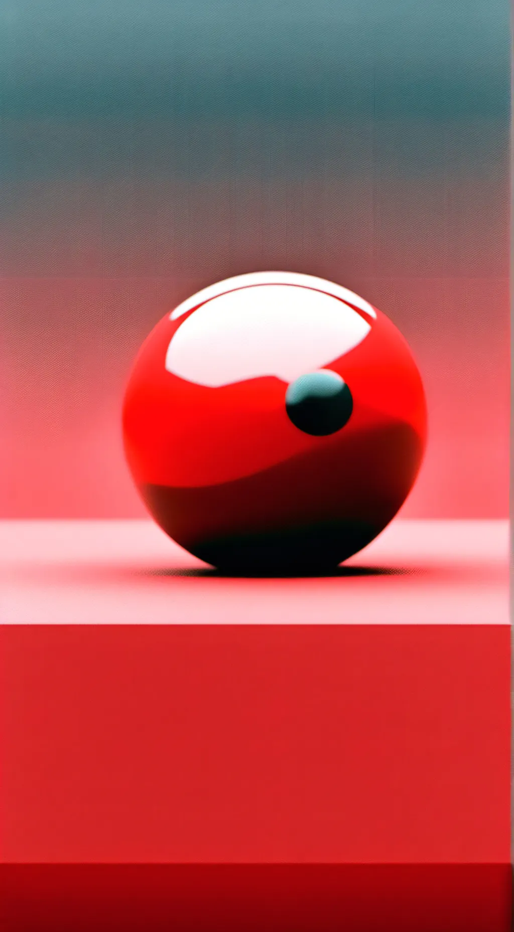 ai character: Red ball background